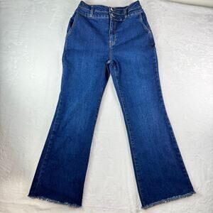 Bagatelle Bootcut Jeans Women Size 27 High Rise Raw Hem Cotton Stretch